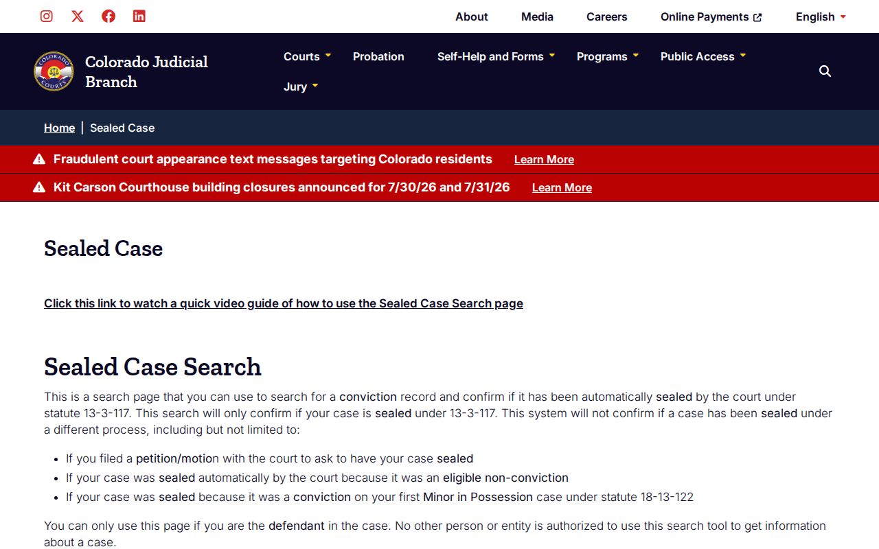 Washington County court dockets sealed case search