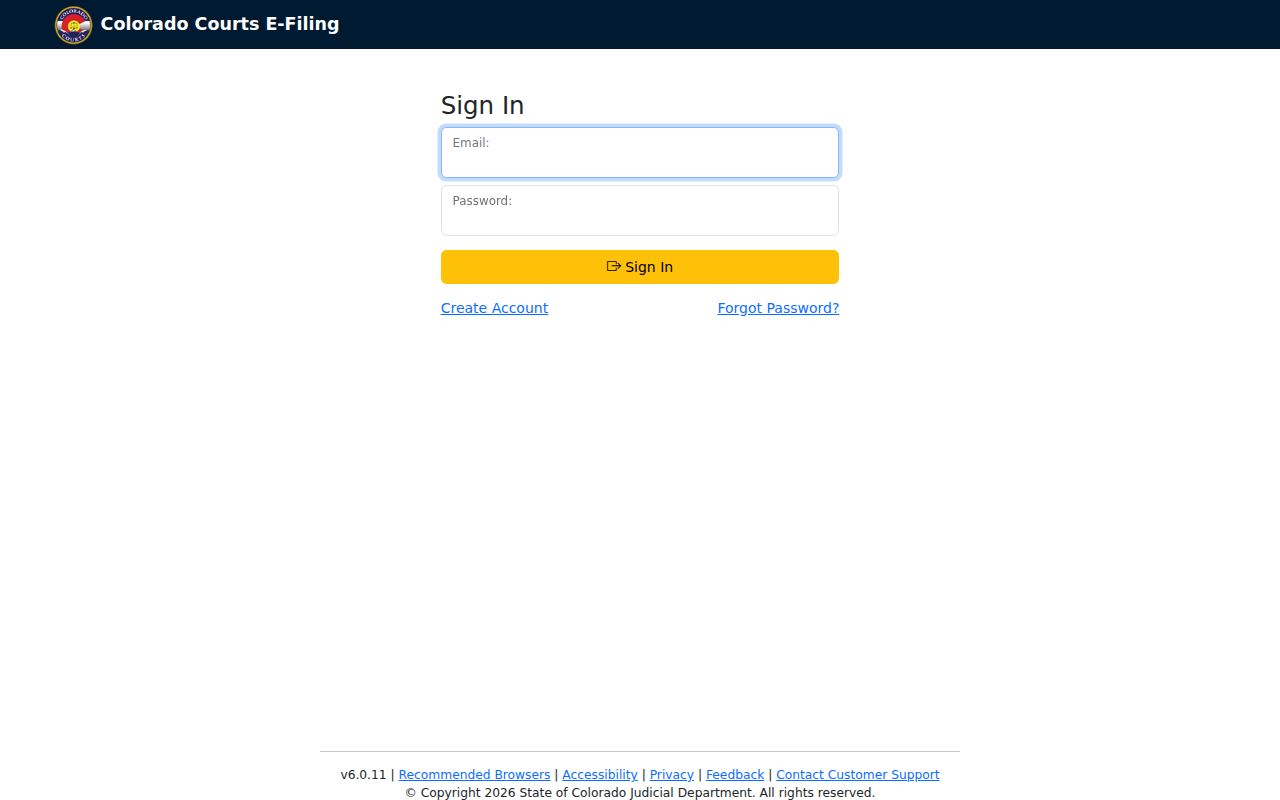 Washington County court records Colorado courts e-filing page