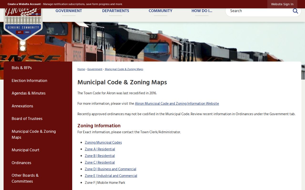Washington County traffic court records and Akron municipal code information