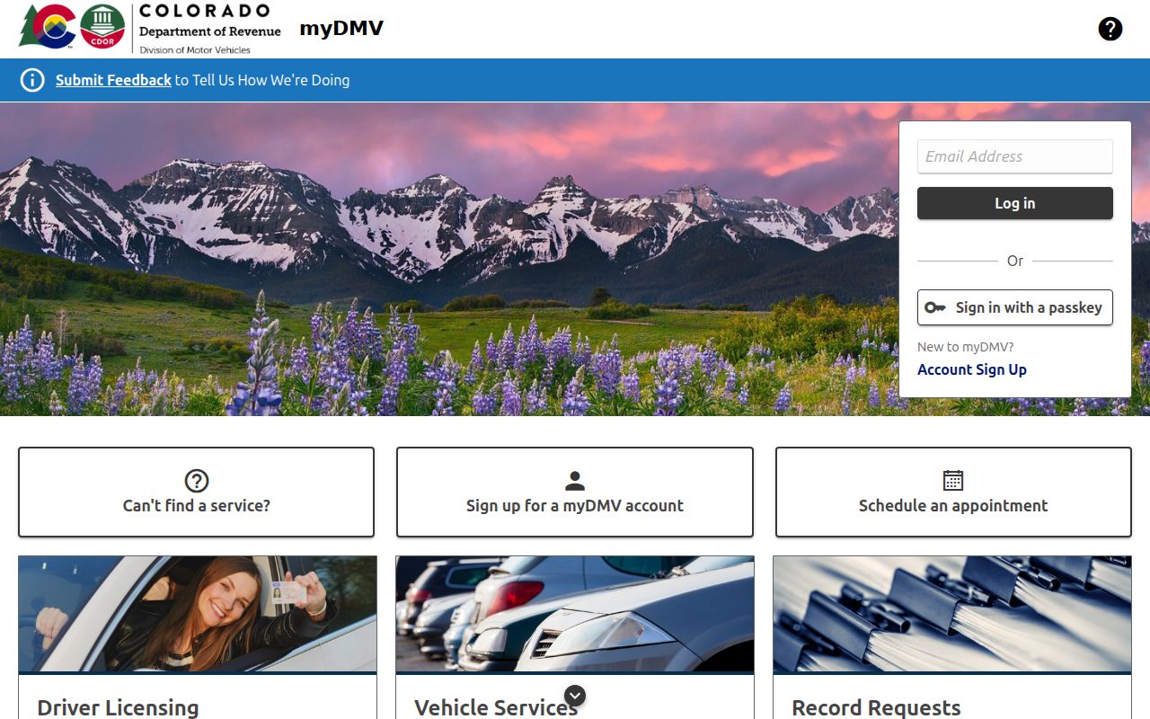 Washington County traffic court records and Colorado myDMV driver record request portal